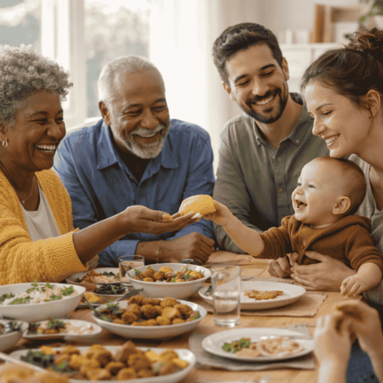 Eltern & neugeborenes Baby